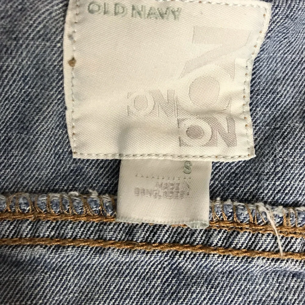 Old Navy small blue jean denim button up jacket